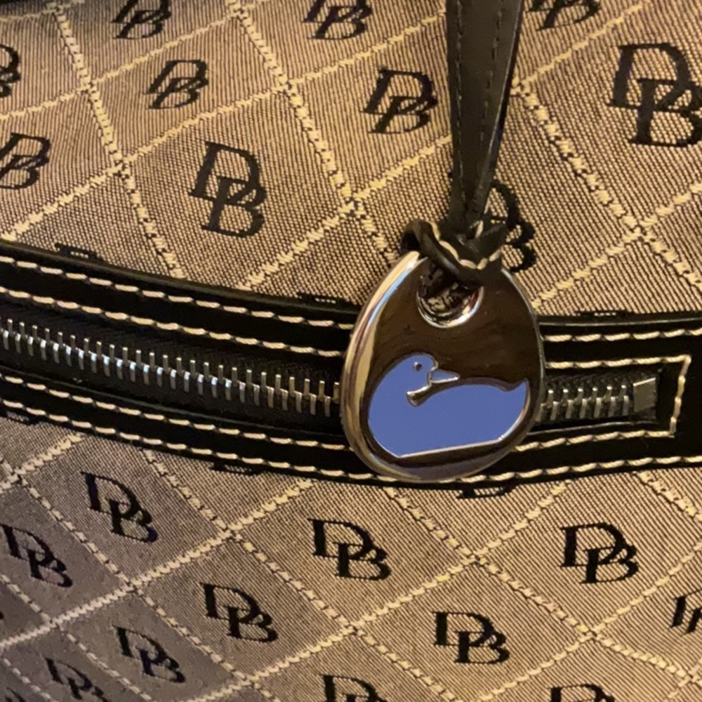 Vintage Dooney & Bourke Db Initial Shoulder Bag - image 5